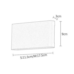 Aplică de perete impermeabilă, modernă, simplă, din aluminiu, pentru interior