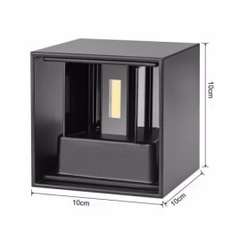 Lampă de perete din aluminiu pentru balcon cu montare la suprafață