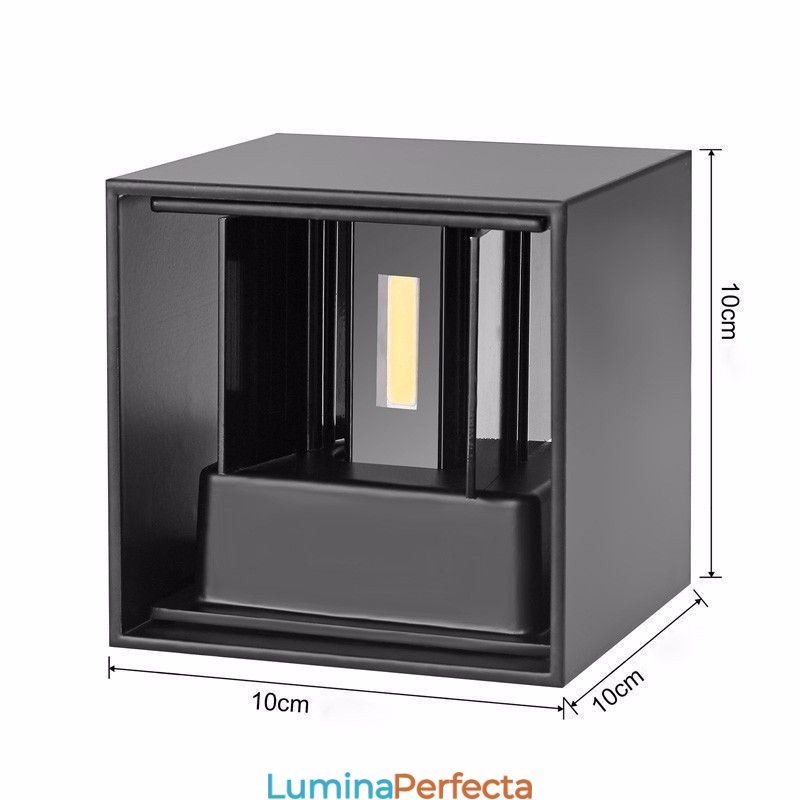 Lampă de perete din aluminiu pentru balcon cu montare la suprafață