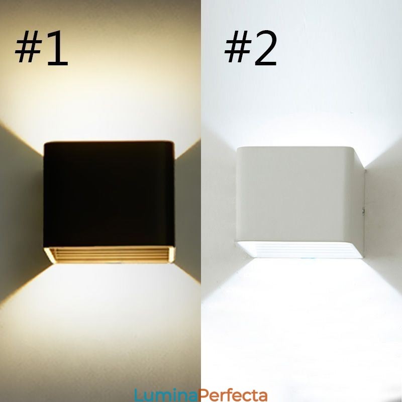 Lampă de perete din aluminiu pentru balcon cu montare la suprafață