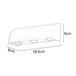 Aplică de perete din aluminiu impermeabil pentru scari
