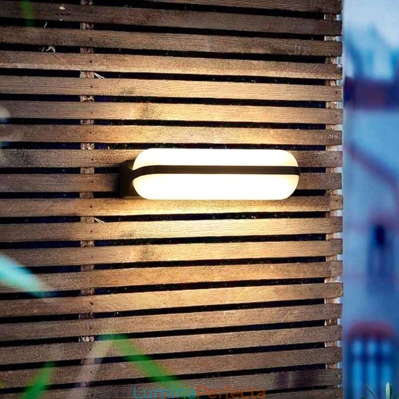 Aplică din aluminiu, rezistentă la apă, scară, coridor baie