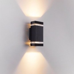 Aplică de perete din aluminiu simplă. Lampă de perete impermeabilă, verandă pentru curte