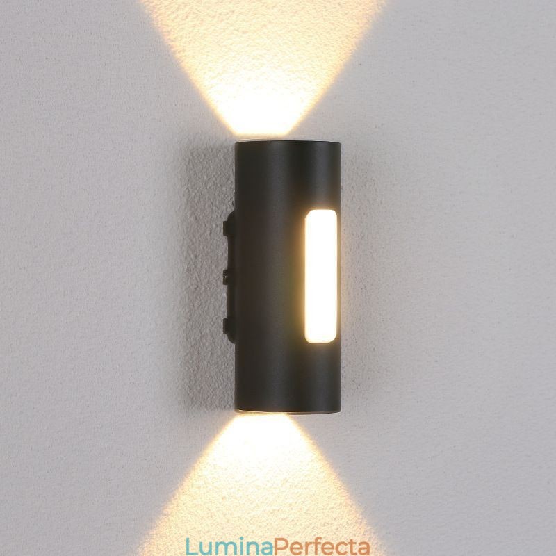 Aplică de perete impermeabilă din aluminiu pentru curte