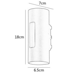 Aplică de perete impermeabilă din aluminiu pentru curte