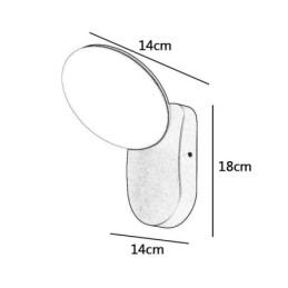 Lampă modernă, minimalistă, din aluminiu, pentru grădină, rezistentă la apă