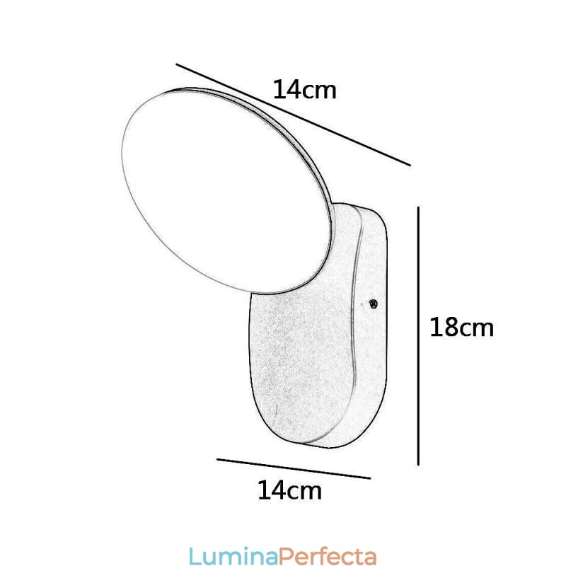 Lampă modernă, minimalistă, din aluminiu, pentru grădină, rezistentă la apă