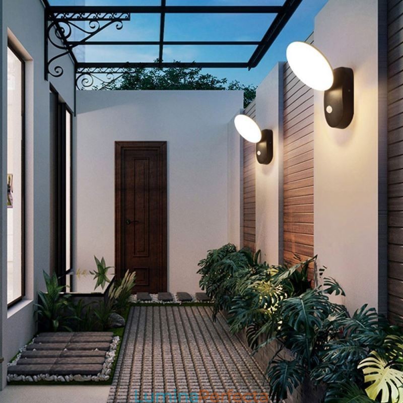 Lampă modernă, minimalistă, din aluminiu, pentru grădină, rezistentă la apă