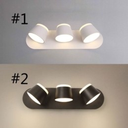 Aplică modernă de perete rotativă din aluminiu