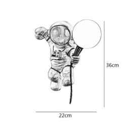 Lampă de perete modernă Astronaut Creativ din rășină pentru copii