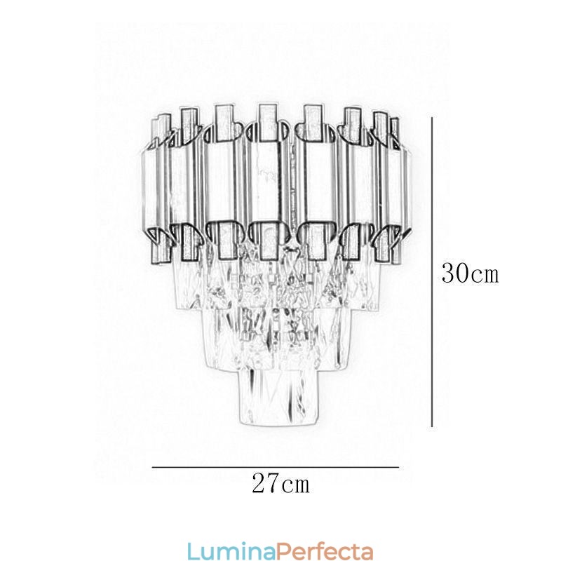 Lampă de perete modernă din cristal suspendată