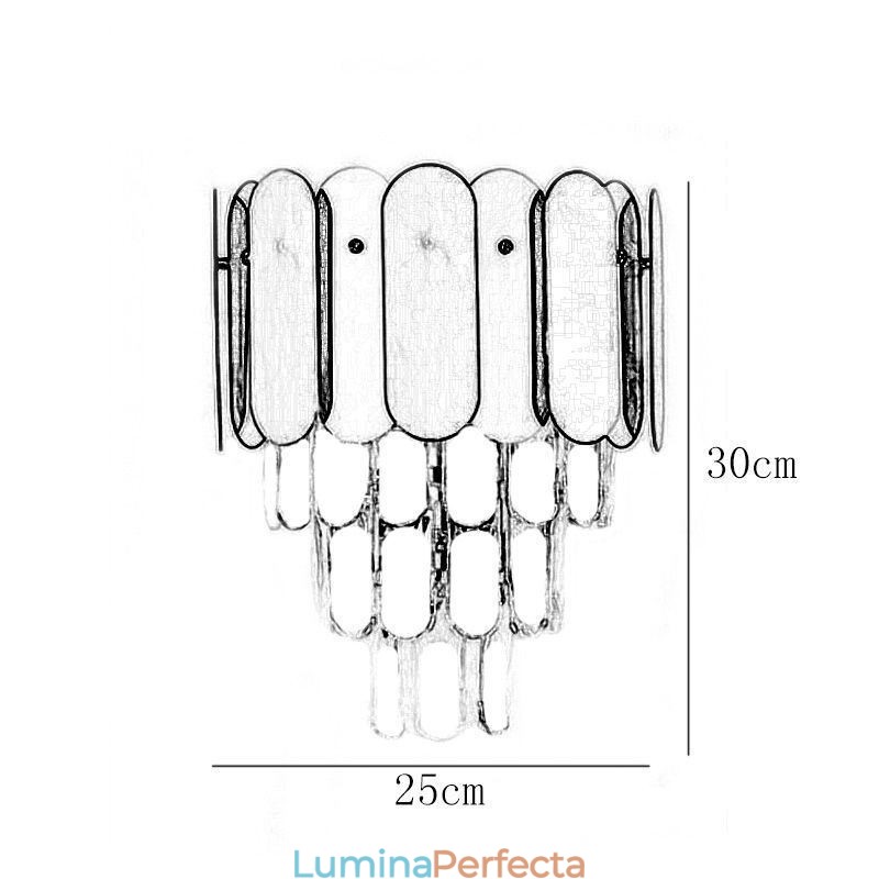 Lampă de perete modernă din cristal