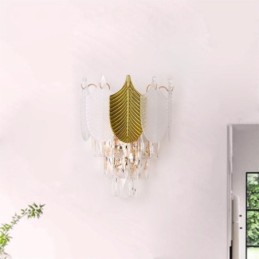 Lampă de perete din cristal Lumină de perete modernă 2X bază