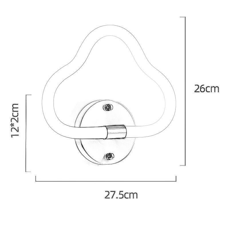 Aplică de perete în formă de nor Artă Lumini decorative