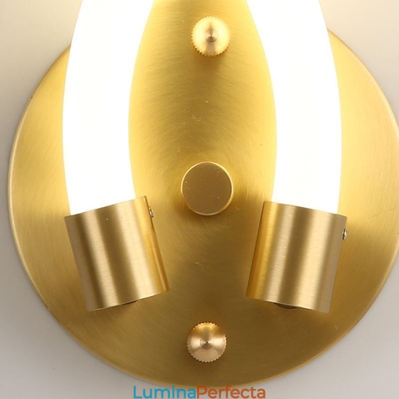 Aplică Modernă Creativitate Approvă Aplică Corn Oaie Cupru 2 Lumini
