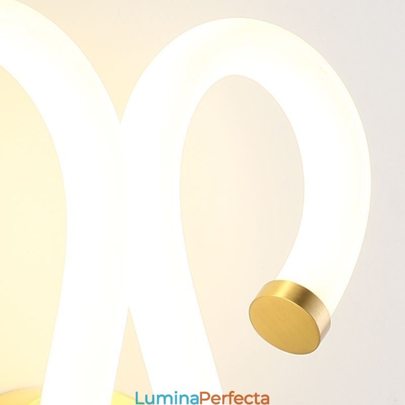 Aplică Modernă Creativitate Approvă Aplică Corn Oaie Cupru 2 Lumini