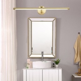 Lampă frontală cu oglindă nordică din alamă acrilic