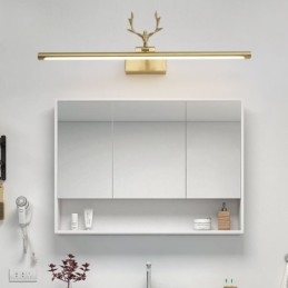 Lampă de perete din alamă nordică cu oglindă