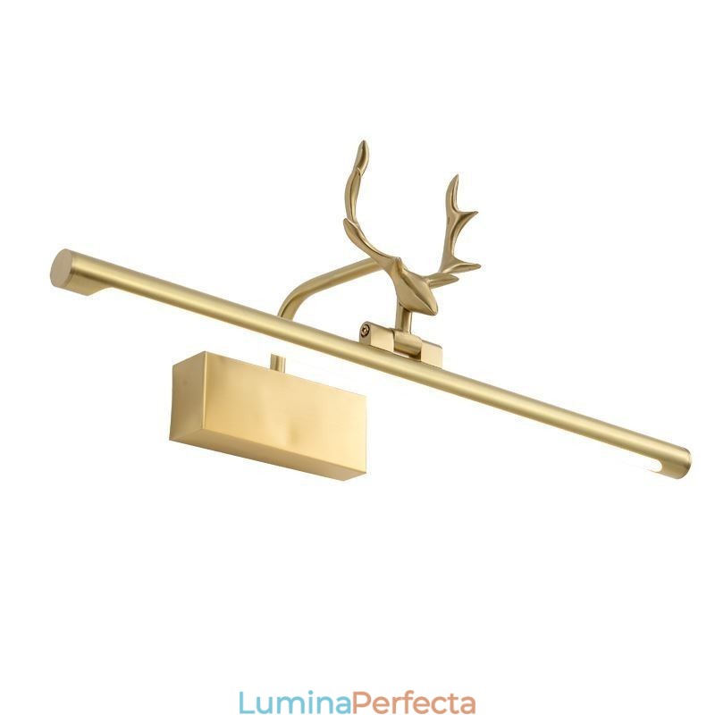 Lampă de perete din alamă nordică cu oglindă