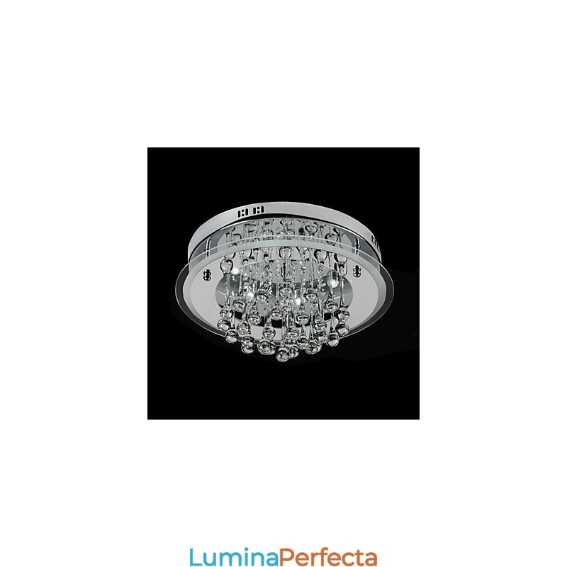 Montaj încastrat din cristal cromat modern și contemporan