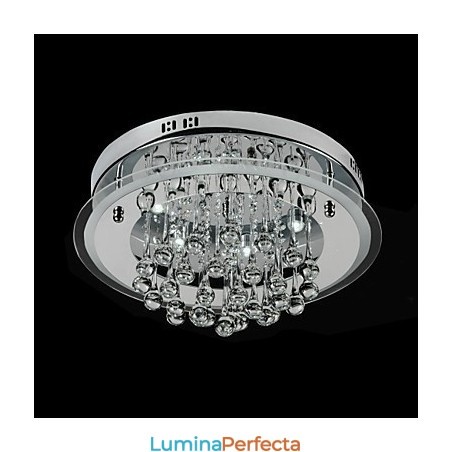 Montaj încastrat din cristal cromat modern și contemporan