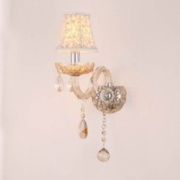 Lumină de perete elegantă din cristal în stil european