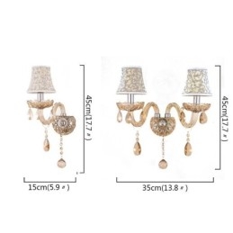 Lumină de perete elegantă din cristal în stil european