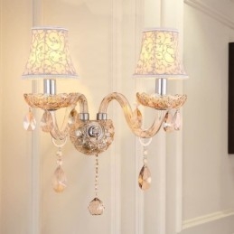 Lumină de perete elegantă din cristal în stil european