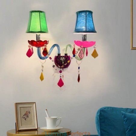 Lumină de perete europeană cu două lumini Lumină de perete europeană cu două lumini