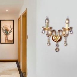 Aplic european din cristal Scări elegante cu două lumini