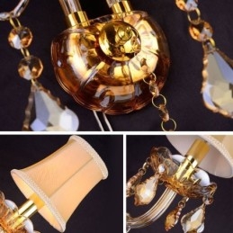 Aplic european din cristal Scări elegante cu două lumini