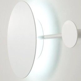 Aplică de perete modernă Aplică circulară de perete cu cârlig negru Iluminat de noptieră