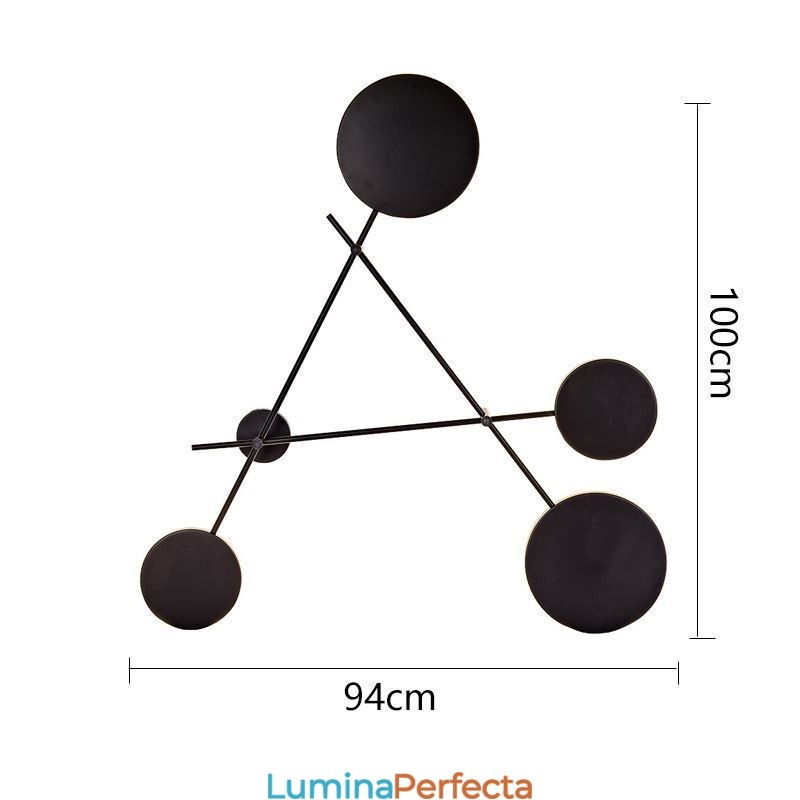 Lampă de perete modernă în formă geometrică