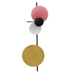 Aplică de perete modernă Aplică circulară de perete Iluminat de casă colorat Iluminat de noptieră