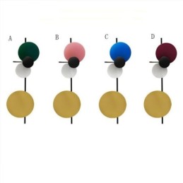 Aplică de perete modernă Aplică circulară de perete Iluminat de casă colorat Iluminat de noptieră