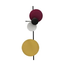 Aplică de perete modernă Aplică circulară de perete Iluminat de casă colorat Iluminat de noptieră