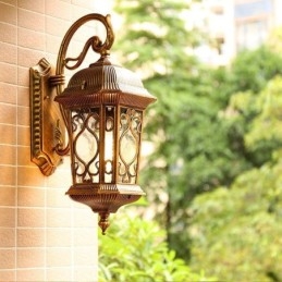 Aplic de perete de exterior, retro european, cioplit, rezistent la apă