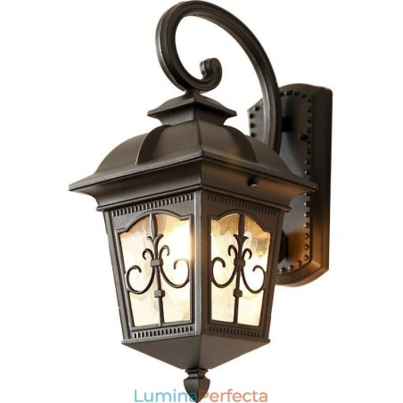 Aplice de perete de exterior retro europeană, aplice de perete cu flori cu săgeată Aplice de perete de exterior retro europeană, aplice de perete cu flori cu săgeată