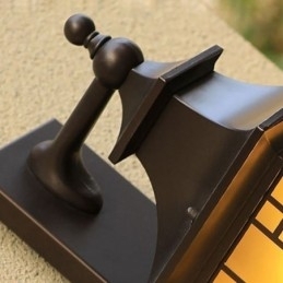 Lampă de perete chinezească de exterior cu grilă de fereastră impermeabilă