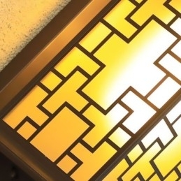 Lampă de perete chinezească de exterior cu grilă de fereastră impermeabilă