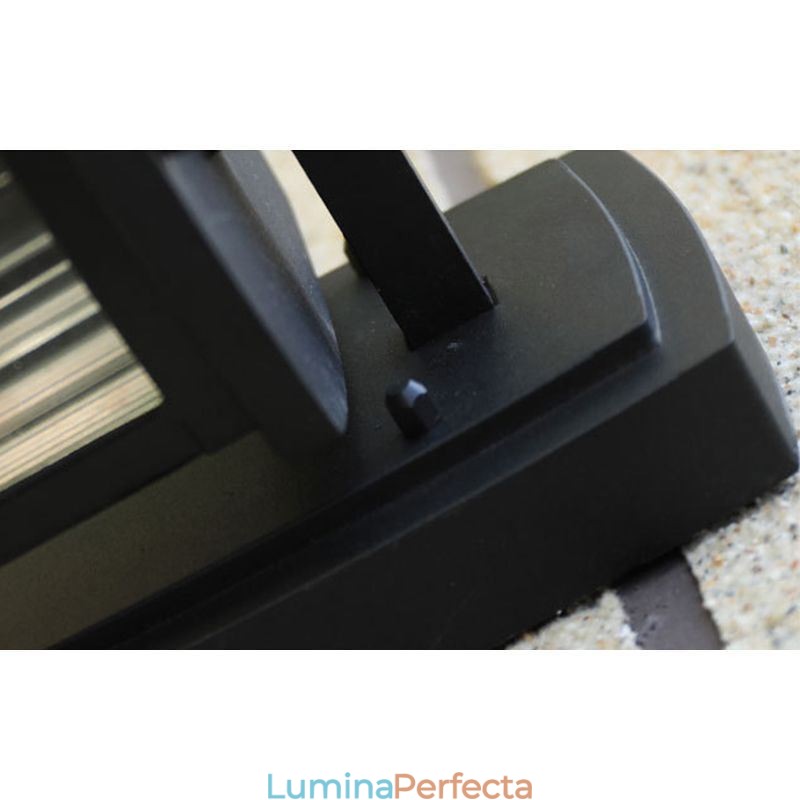 Lumină de exterior, modernă, simplă, impermeabilă, coloană pătrată, perete, coridor de curte