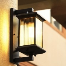 Lumină chinezească de exterior, sticlă impermeabilă, pentru curte, coridor, grădină, balcon