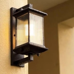 Lumină chinezească de exterior, sticlă impermeabilă, pentru curte, coridor, grădină, balcon
