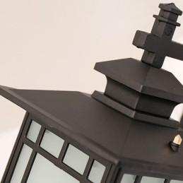 Lumină în aer liber în stil chinezesc, în formă de pavilion, de perete, pentru grădină, balcon