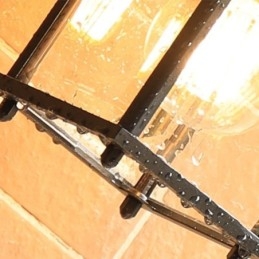 Aplic de perete de exterior european, coloană pătrată rezistentă la apă, pentru curte, grădină, balcon