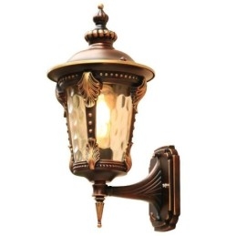 Aplic de perete de exterior, retro european, cioplit, rezistent la apă, grădină, balcon, curte