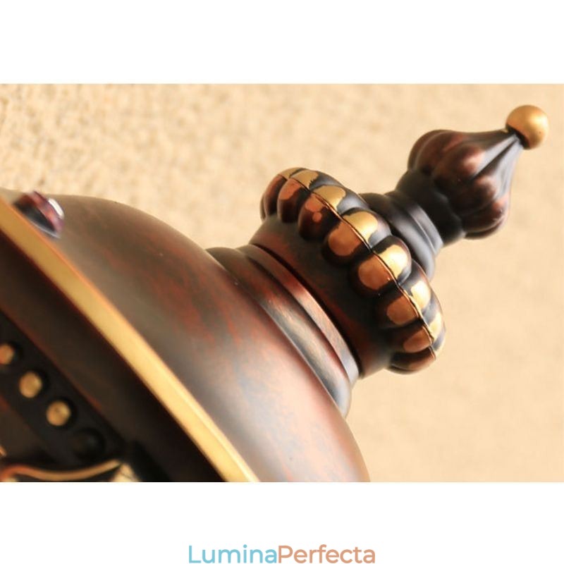 Aplic de perete de exterior, retro european, cioplit, rezistent la apă, grădină, balcon, curte
