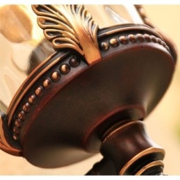 Aplic de perete de exterior, retro european, cioplit, rezistent la apă, grădină, balcon, curte