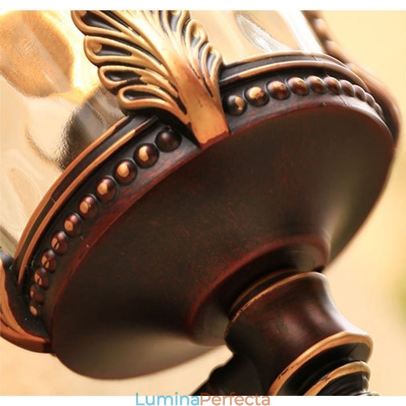 Aplic de perete de exterior, retro european, cioplit, rezistent la apă, grădină, balcon, curte