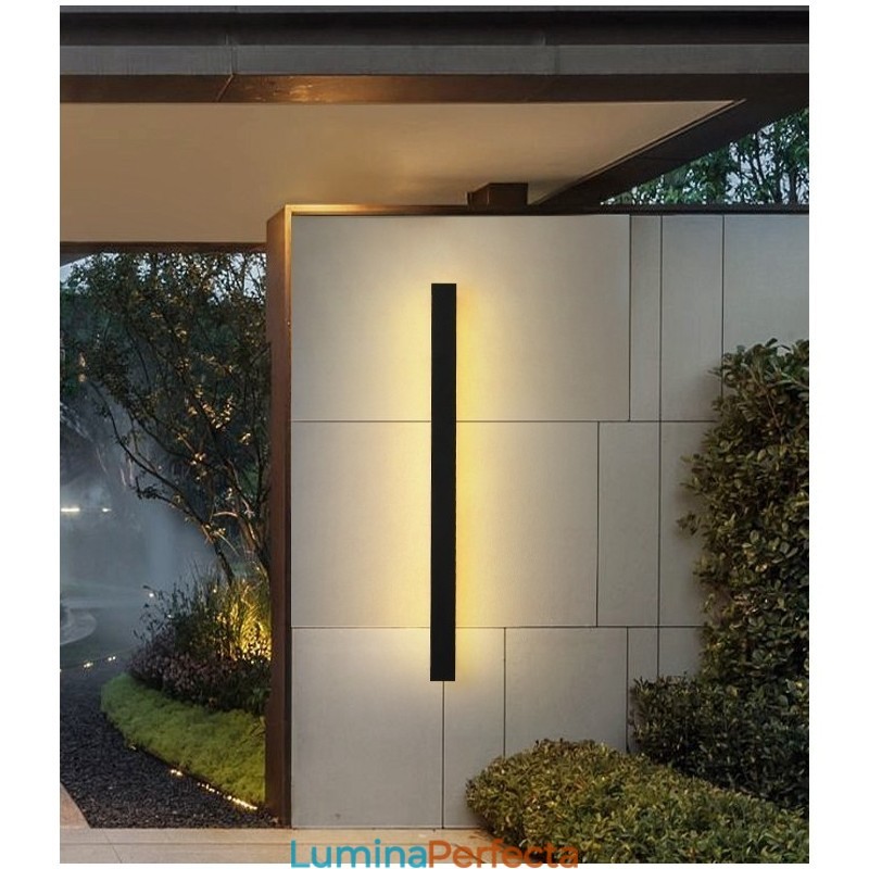 Aplică de perete modernă lungă de exterior aplice de perete IP 44 pentru verandă, terasă, grădină